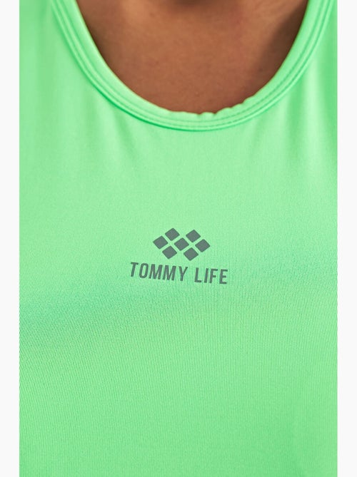 Top active sin mangas con cuello redondo tommy - Kiabi