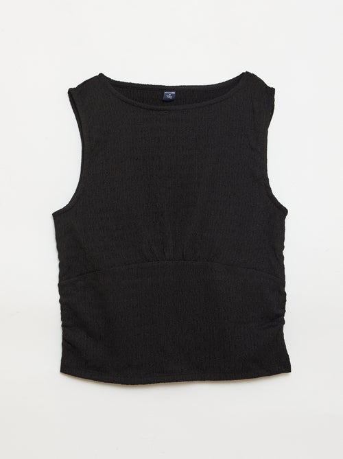 Top ajustado de tejido crepé - Kiabi