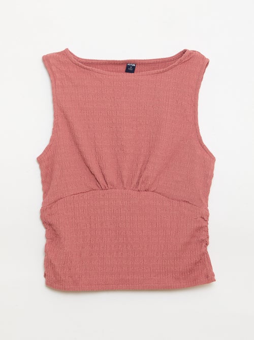 Top ajustado de tejido crepé - Kiabi