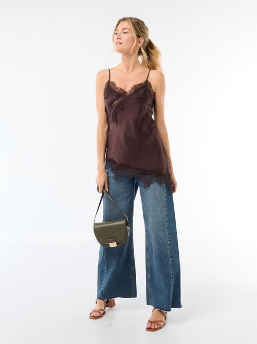 Top asimétrico lencero - Kiabi Top asimétrico lencero - Kiabi