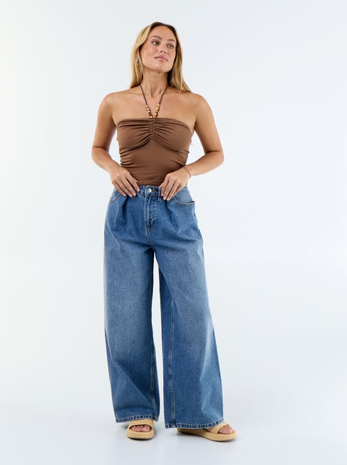 Top bandeau con cuello halter - Kiabi