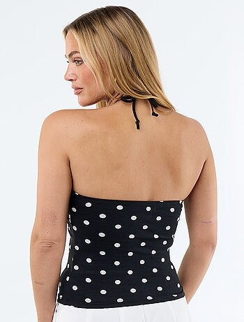 Top bandeau con cuello halter