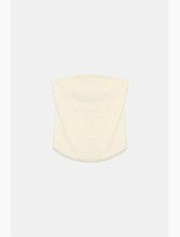 Top bandeau crop sin tirantes de mujer dilvin