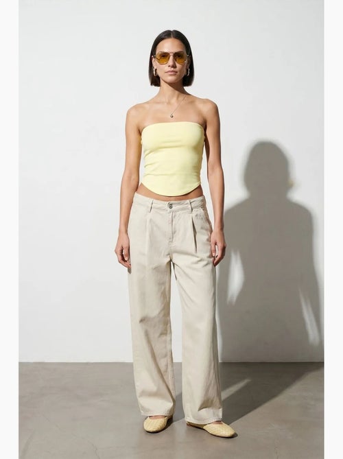 Top bandeau crop sin tirantes de mujer dilvin - Kiabi Top bandeau crop sin tirantes de mujer dilvin - Kiabi