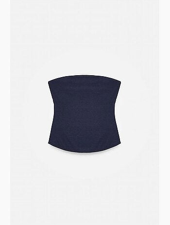 Top bandeau crop sin tirantes de mujer dilvin