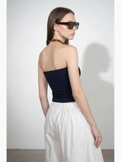 Top bandeau crop sin tirantes de mujer dilvin - Kiabi Top bandeau crop sin tirantes de mujer dilvin - Kiabi