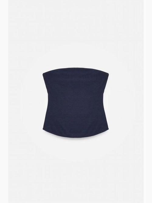 Top bandeau crop sin tirantes de mujer dilvin - Kiabi Top bandeau crop sin tirantes de mujer dilvin - Kiabi