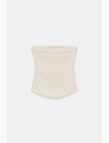 Top bandeau crop sin tirantes de mujer dilvin