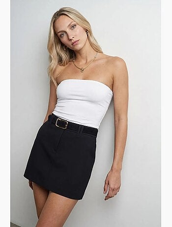 Top bandeau crop sin tirantes de mujer dilvin