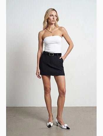 Top bandeau crop sin tirantes de mujer dilvin
