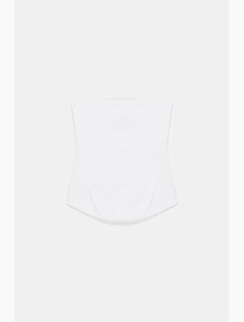 Top bandeau crop sin tirantes de mujer dilvin