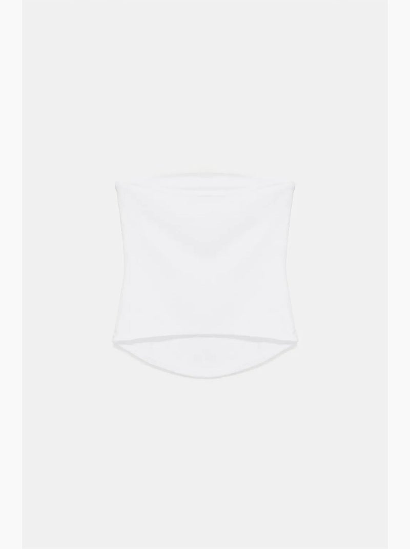 Top bandeau crop sin tirantes de mujer dilvin Blanco roto - Kiabi