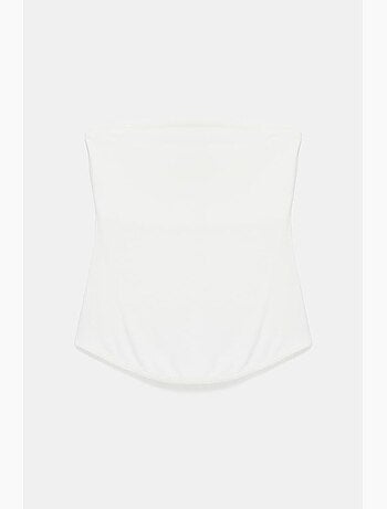 Top bandeau crop sin tirantes de mujer dilvin
