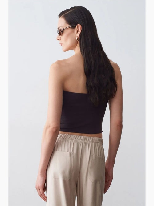 Top bandeau crop sin tirantes de mujer dilvin - Kiabi Top bandeau crop sin tirantes de mujer dilvin - Kiabi