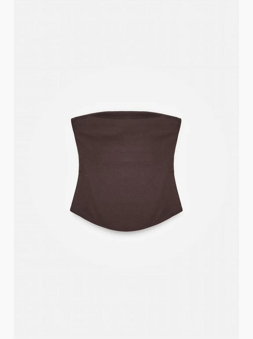 Top bandeau crop sin tirantes de mujer dilvin - Kiabi Top bandeau crop sin tirantes de mujer dilvin - Kiabi