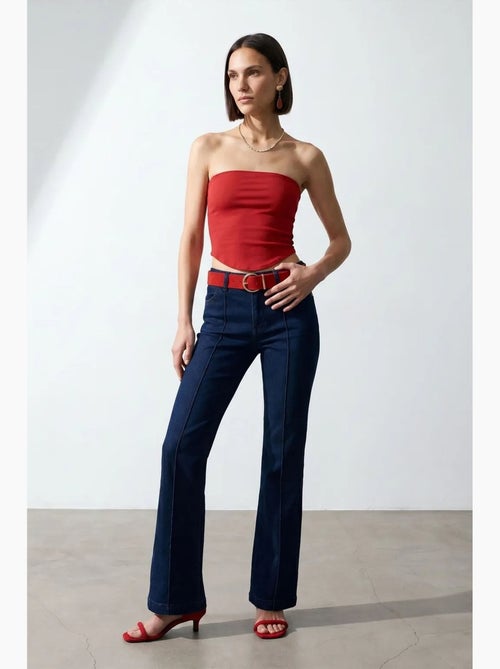 Top bandeau crop sin tirantes de mujer dilvin - Kiabi Top bandeau crop sin tirantes de mujer dilvin - Kiabi