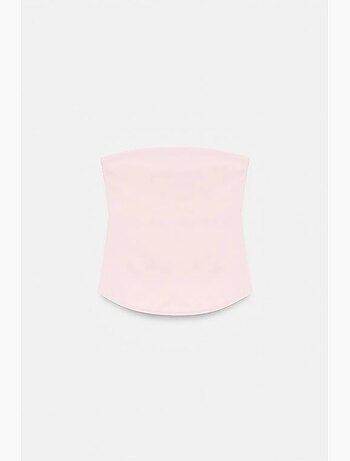 Top bandeau crop sin tirantes de mujer dilvin