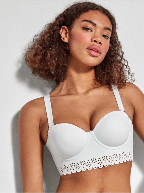 Top bikini bandeau con aro y foam copas b y c - Kiabi Top bikini bandeau con aro y foam copas b y c - Kiabi