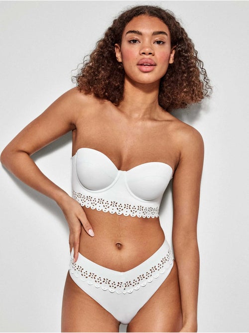 Top bikini bandeau con aro y foam copas b y c - Kiabi Top bikini bandeau con aro y foam copas b y c - Kiabi