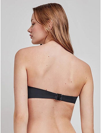Top bikini bandeau desmontable multiposición con aro y foam