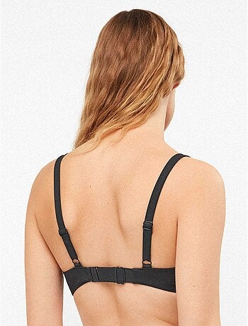 Top bikini capacidad con aro, foam y cruce en escote
