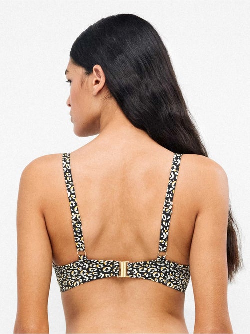 Top bikini capacidad con aro sin foam y ajuste pecho animal print - Kiabi Top bikini capacidad con aro sin foam y ajuste pecho animal print - Kiabi