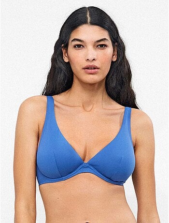 Top bikini capacidad con aro y foam extraible espaldilla ajustable