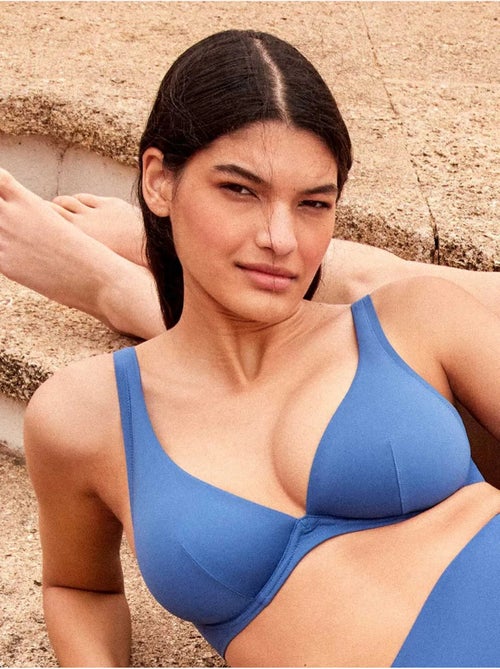 Top bikini capacidad con aro y foam extraible espaldilla ajustable - Kiabi