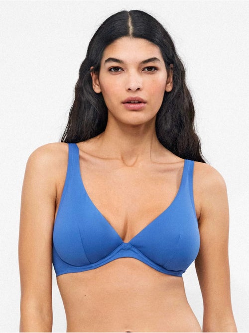Top bikini capacidad con aro y foam extraible espaldilla ajustable - Kiabi