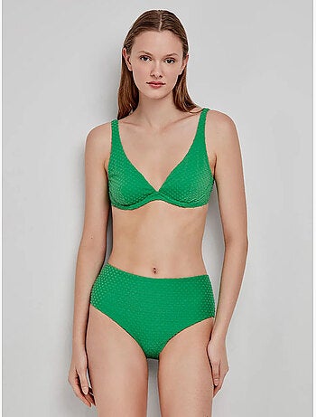Top bikini capacidad multiposición, sin foam y con aro, de plumetti