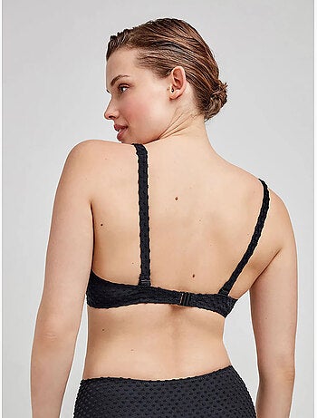 Top bikini capacidad multiposición, sin foam y con aro, de plumetti