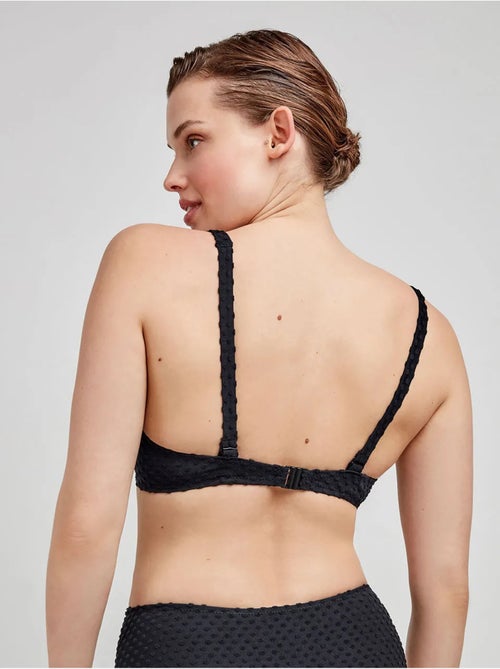 Top bikini capacidad multiposición, sin foam y con aro, de plumetti - Kiabi Top bikini capacidad multiposición, sin foam y con aro, de plumetti - Kiabi