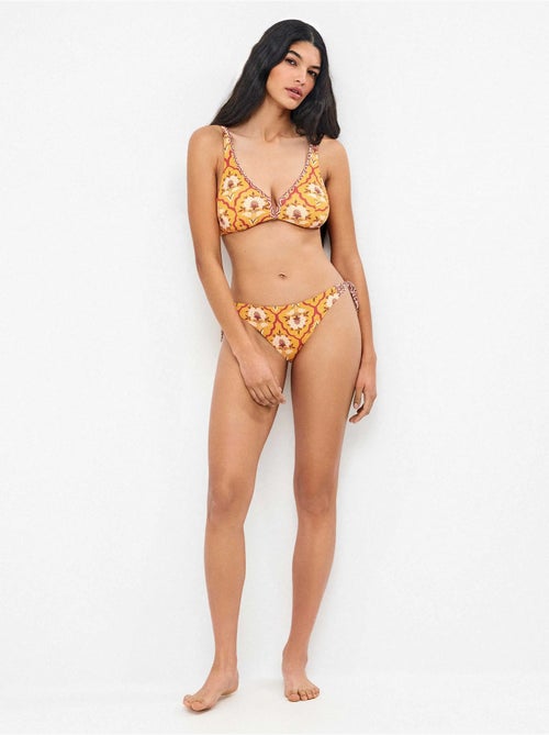 Top bikini de capacidad reversible sin aros y foam extraíble - Kiabi Top bikini de capacidad reversible sin aros y foam extraíble - Kiabi
