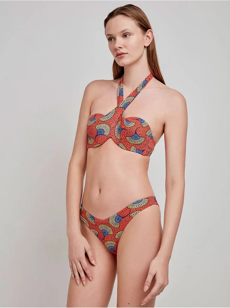 Top bikini multiposición, con aro y foam Multicolor - Kiabi