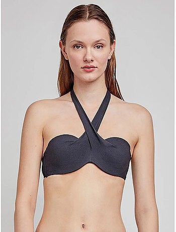 Top bikini multiposición, con aro y foam