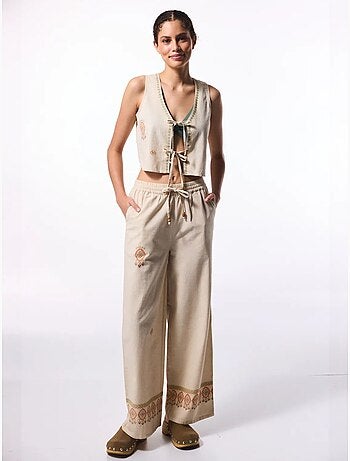Top boho de lino penti