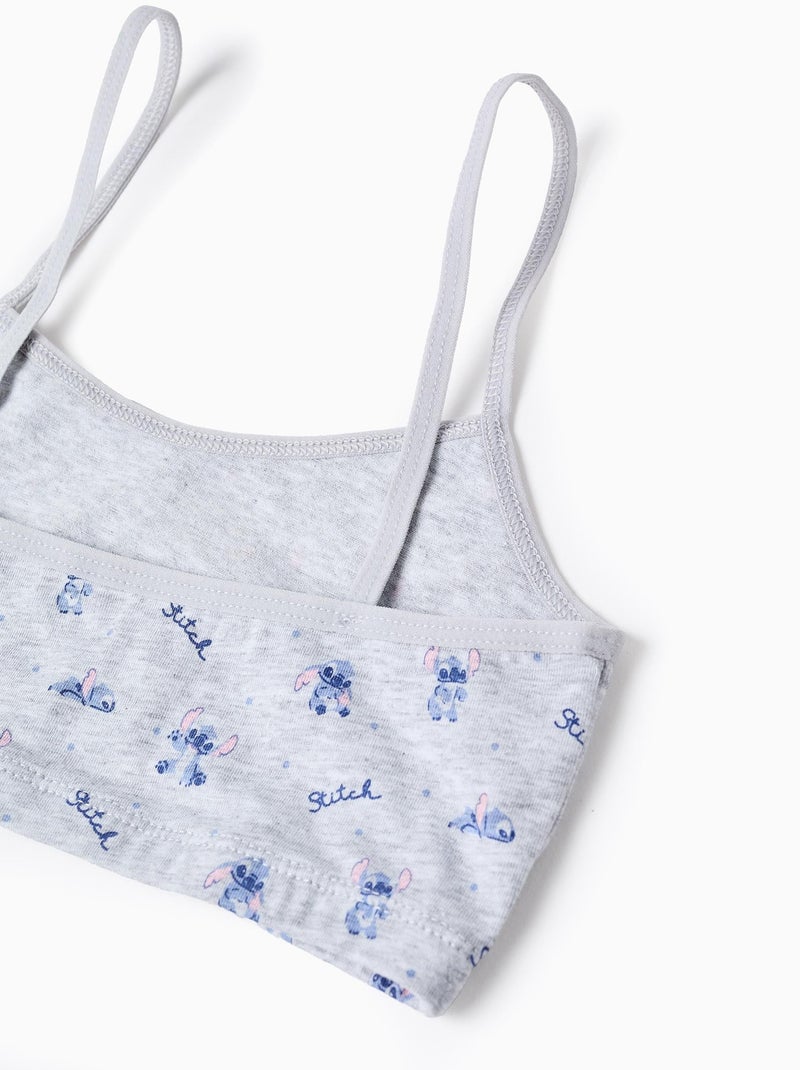Top + braguitas stitch Gris claro - Kiabi