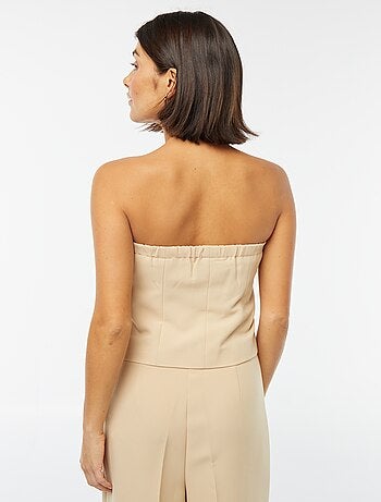 Top bustier con botones