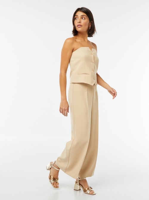 Top bustier con botones - Kiabi