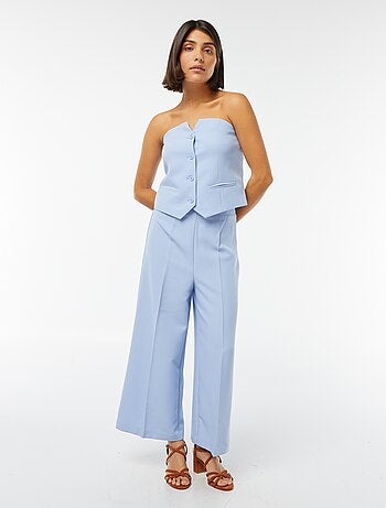Top bustier con botones