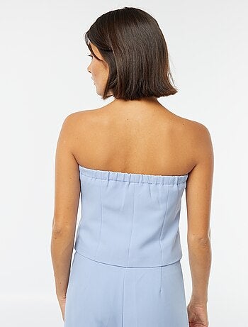 Top bustier con botones