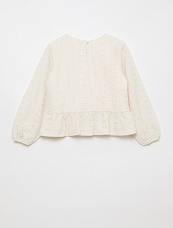 Top calado con nudos de fantasía