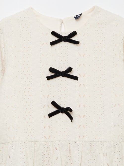 Top calado con nudos de fantasía - Kiabi