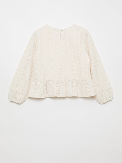 Top calado con nudos de fantasía - Kiabi