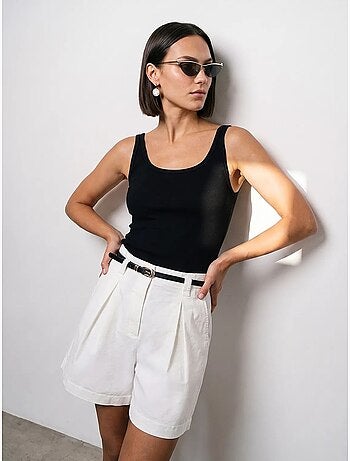 Top camisola ajustado acanalado dilvin