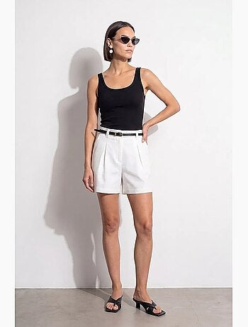 Top camisola ajustado acanalado dilvin