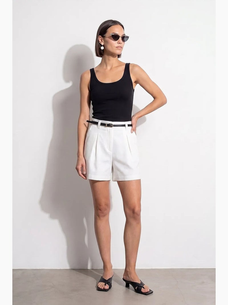 Top camisola ajustado acanalado dilvin Negro - Kiabi