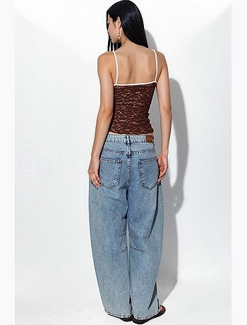 Top camisola ajustado con cut-out busem