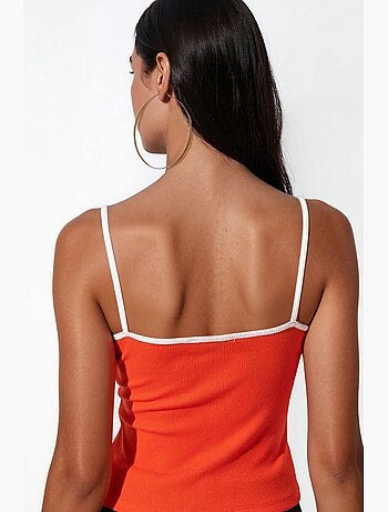 Top camisola ajustado estampado busem