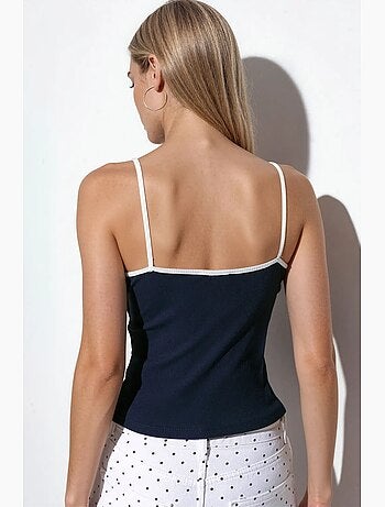 Top camisola ajustado estampado busem